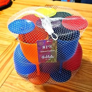 Plastic Wine Glasses Goblets Outdoor Picnic Party - Set of 8